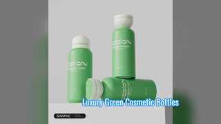 Green HDPE Squeeze Bottles for Cosmetics